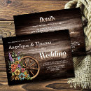 Search for country wagon wheel wedding invitations Elegant
