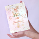 Search for fairy tale birthday invitations Gold glitter