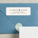 Search for couples shower return address labels Elegant