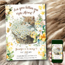 Search for kitten 1st birthday invitations Watercolor