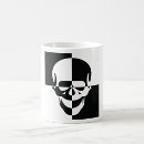 Search for black and white skull mugs Head