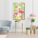 Search for flamingo canvas prints Pink