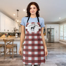 Search for red horse aprons For her