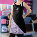 Search for purple and black aprons For her