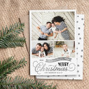 Search for silver christmas cards Faux silver foil