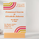 Search for hot pink and orange wedding invitations Groovy
