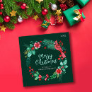 Search for cardinal photo christmas cards Greenery