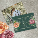 Search for emerald wedding save the dates Gold