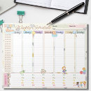 Search for weekly schedule notepads Pastel