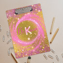 Search for pink glitter clipboards Pink and gold