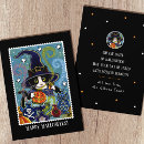 Search for black and white halloween cards Kitty