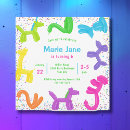 Search for balloon dog invitations Colourful