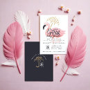 Search for pink flamingo baby shower invitations its a girl