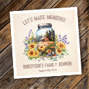 Search for family reunion napkins Woods