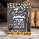 Search for sunflower birthday invitations Rustic