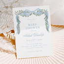 Search for bow baby boy shower invitations Elegant