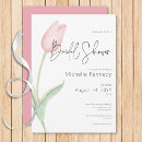 Search for tulip bridal shower invitations Modern elegant
