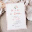 Search for floral bouquet bridal shower invitations Love is in bloom