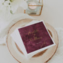 Search for burgundy wedding napkins Autumn