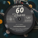 Search for 60 years birthday invitations Black and white