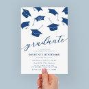 Search for blue graduation invitations modern