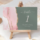 Search for blush and sage green table cards Chic