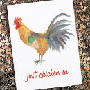 Search for funny chicken Watercolor
