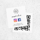 Search for used business cards Qr code