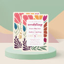 Search for retro floral invitations Colourful