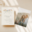 Search for bundle wedding invitations Delicate wildflower meadow watercolor