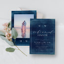 Search for monogram rehearsal dinner invitations Elegant
