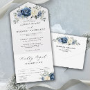 Search for navy blue grey white invitations Spring unique chic peony