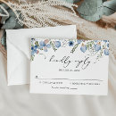 Search for dusty blue rsvp cards Watercolor floral