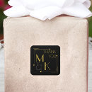 Search for golden anniversary wedding stickers Black and gold