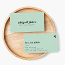 Search for mint business cards Trendy