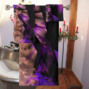 Search for purple bath towels Black