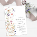 Search for tea time bridal shower invitations Spring summer garden