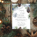 Search for snow in love bridal shower invitations Snowflake