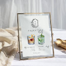 Search for signature drink menu posters Watercolor