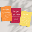 Search for mid century modern wedding invitations Orange