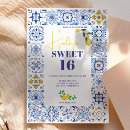 Search for ceramic party invitations Italian mediterranean ceramic pattern