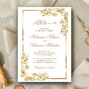 Search for gold floral border invitations Nikah
