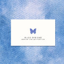 Search for blue butterfly business cards Watercolor