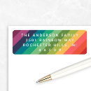 Search for modern family return address labels Colourful