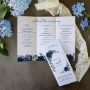 Search for navy wedding programs Floral