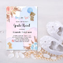 Search for teddy bear gender reveal invitations Baby shower