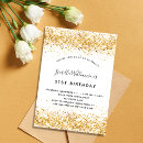 Search for white glitter invitations White and gold