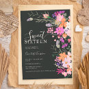 Search for pastel sweet 16 invitations Elegant typography