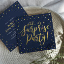 Search for surprise party invitations Gold