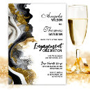 Search for marble engagement party invitations Glitter